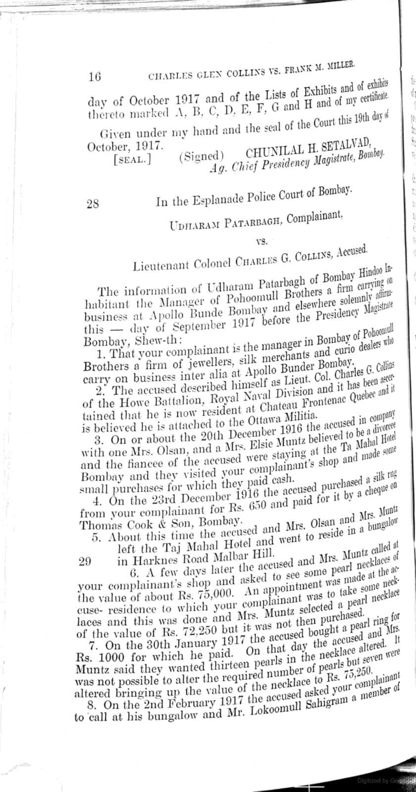 Esplanade Police Court document