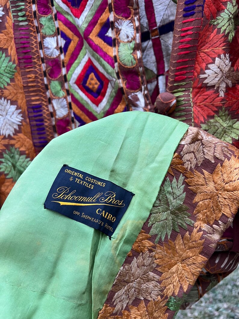 Pohoomull Bros Cairo coat label closeup